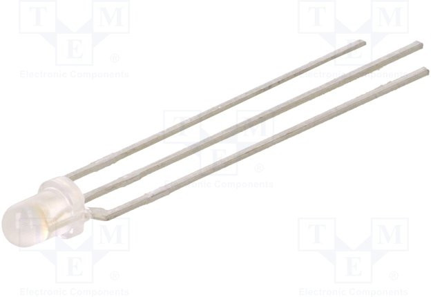 LTL1BETBEFJALC, LED; 3mm; red/blue; 45°; Front: convex; 1.4?2.4/2.5?3.4V