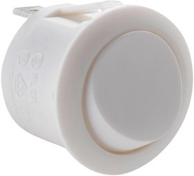 MP005725, Клавишный переключатель, С Защелкой, SPDT, Без Подсветки, Панель, Белый