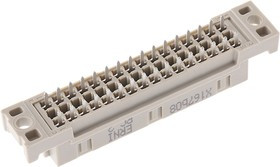 254893 / 5650459-5, 32 Way 2.54mm Pitch, Type C/2 Class C2, 2 Row, Straight DIN 41612 Connector, Socket 254893 / 5650459-5, 32 Way 2.54mm Pitch, Type C/2 Class C2, 2 Row, Straight DIN 41612 Connector, Socket