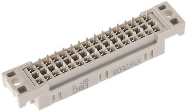 254893 / 5650459-5, 32 Way 2.54mm Pitch, Type C/2 Class C2, 2 Row, Straight DIN 41612 Connector, Socket 254893 / 5650459-5, 32 Way 2.54mm Pitch, Type C/2 Class C2, 2 Row, Straight DIN 41612 Connector, Socket