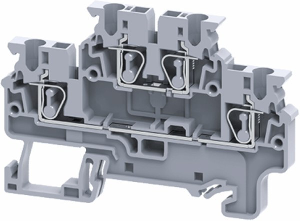 Клемма двухярусная пружинная OptiClip CXDL-2.5-2L-I сер. КЭАЗ 289764