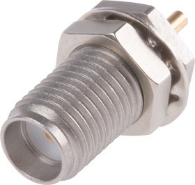 R125553001, 50 Straight Panel Mount, SMA Connector, Bulkhead Fitting, jack, Coaxial R125553001, 50 Straight Panel Mount, SMA Connector, Bulkhead Fitting, jack, Coaxial