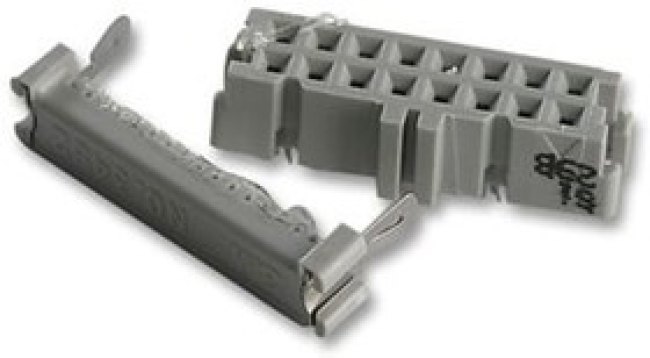 3452-6600, Conn IDC Connector SKT 16 POS 1.27mm IDT RA Cable Mount