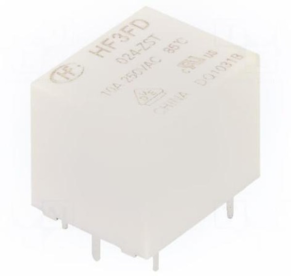 HF3FD/024-ZST, Реле 1 переключ. 24VDC, 5A/240VAC SPDT