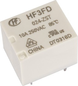 HF3FD/024-ZST, Реле 1 переключ. 24VDC, 5A/240VAC SPDT
