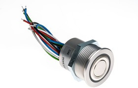 1241.6454, Push-button Switch, MCS 30, Multicolor ring illumination (RGB), 30 mm