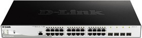 Коммутатор D-Link DGS-1210-28MP/ME/B 24x1Гбит/с 4SFP 24PoE 370W управляемый Коммутатор D-Link DGS-1210-28MP/ME/B 24x1Гбит/с 4SFP 24PoE 370W управляемый