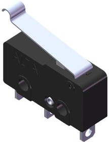 MP005572, Микропереключатель, Субминиатюрный, Изогнутый Рычаг, SPDT, Solder Lug, 5 А