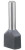 Insulated twin wire end ferrule, 0.75 mm², 17 mm/10 mm long, DIN 46228/4, gray, 3200975