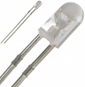 OVLBG4C7, Светодиод, Зеленый, Сквозное Отверстие, T-1 (3mm), 20 мА, 3.4 В, 531 нм