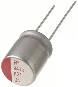 RS61E330MCN1JT, Cap Aluminum Polymer 33uF 25VDC 20% (6.3 X 5mm) Radial 2.5mm 0.06 Ohm 1700mA 2000h 1