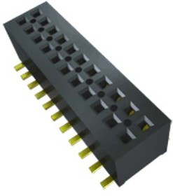 MLE-105-01-G-DV-K-TR, MLE Series Vertical Surface Mount PCB Socket, 10-Contact, 2-Row, 1mm Pitch, Solder Termination