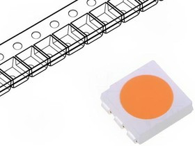 OSCE4TS4C1A, LED; SMD; 5050,PLCC6; pink (peach); 13.5?15lm; 5x5x1.5mm; 120° OSCE4TS4C1A, LED; SMD; 5050,PLCC6; pink (peach); 13.5?15lm; 5x5x1.5mm; 120°