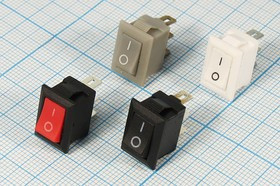 Переключатель клавишный, 3C, 1А, ON-ON, черный, KCD1-101/3C; №655 L Пкл\\ 1\ON-ON\\чер\чер\ \3C\KCD1-101/3C\