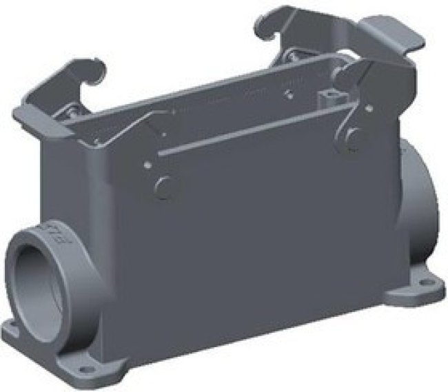 T1470242232-000, Heavy Duty Power Connectors Hood High Body Shell Lock M32 PG2x16 Sid T1470242232-000, Heavy Duty Power Connectors Hood High Body Shell Lock M32 PG2x16 Sid