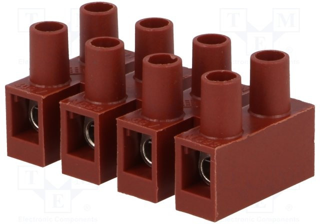 BM 93FS4, Клеммник, зажим под винт, 4мм2, 400В, Кол-во полюс: 4, клеммы: 8