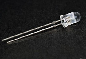 TSHA5203, ИК-передатчик, 5мм, 875нм, прозрачная, 65мВт, 12°, THT, 100мА