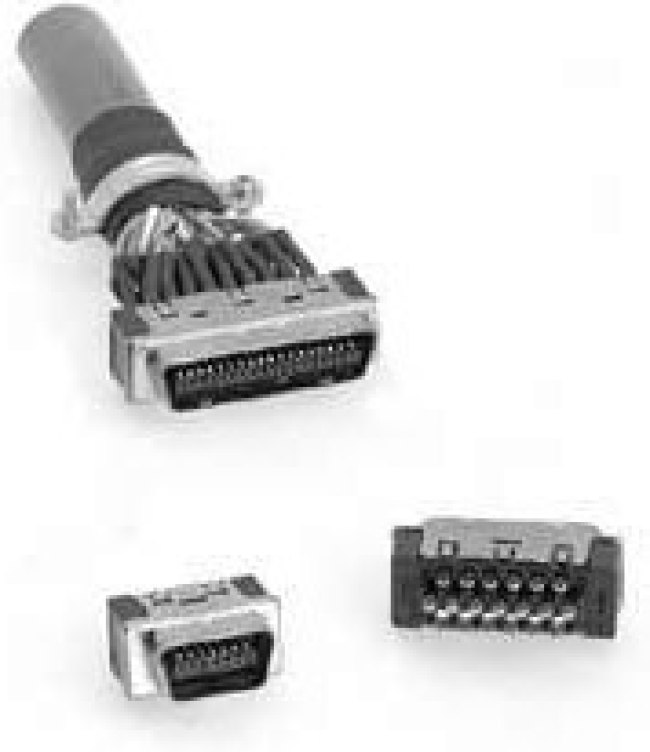 10136-3000PE, D-Sub Micro-D Connectors WIREMT/MDR/PLUG/36PO