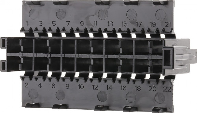 929504-7, Conn Housing RCP 22 POS 5mm Crimp ST Cable Mount Black Carton Automotive