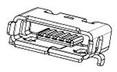 0475900001, Гнездо, USB AB micro, на PCB, SMT, PIN: 5, горизонтальный, позолота