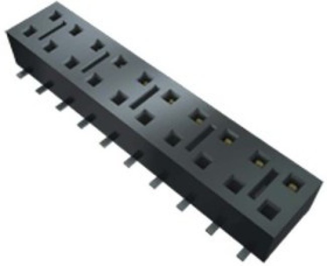 HLE-120-02-F-DV-BE, HLE Series Straight Surface Mount PCB Socket, 40-Contact, 2-Row, 2.54mm Pitch, Solder Termination