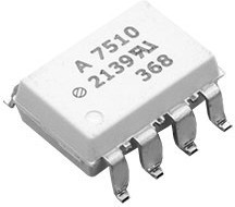 HCPL-7510-300E, Оптрон, SMD, Каналы: 1, Вых: изолированный усилитель, 3,75кВ