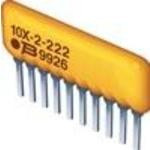 4610X-102-102LF, Res Thick Film NET 1K Ohm 2% 1.25W ±100ppm/°C ISOL Conformal Coated 10-Pin SIP Pin