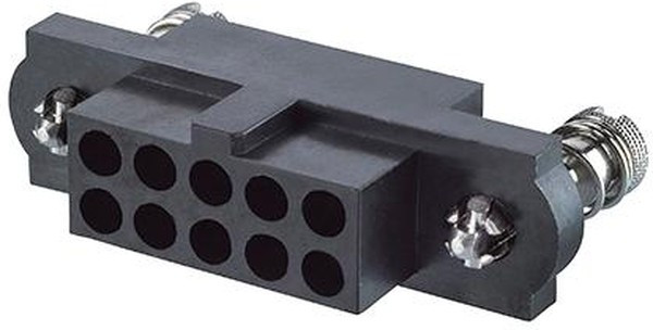 M80-4101042, M80 Series Straight Through Hole Mount PCB Socket, 10-Contact, 2-Row, 2mm Pitch, Solder Termination