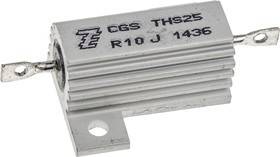 THS25R10J, 100m 25W Wire Wound Chassis Mount Resistor THS25R10J ±5%