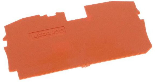 2010-1292, Торцевая пластина, 1 мм, оранжевая