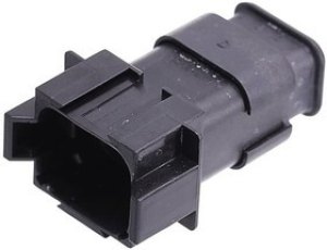 AT04-08PA-SRBK, Automotive Connectors Recpt 8-Way Strain Relief Black