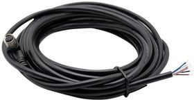 RND 205-01189, Circular Connector, M12, Socket, Right Angle, Poles - 5, Solder, PCB