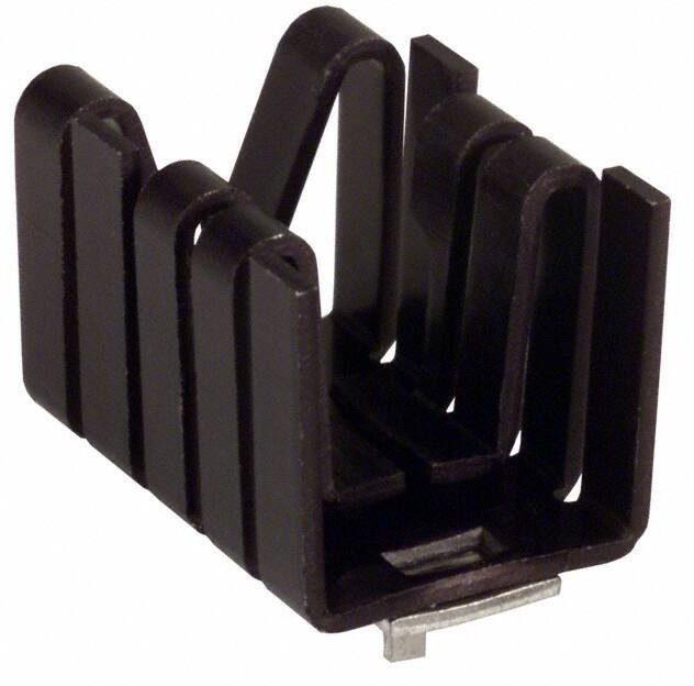 576802B03100G, Heat Sinks Plug-In Heat Sink, TO220, 4 Clip, Single Tab for Horizontal, 27.3 Degree C/W