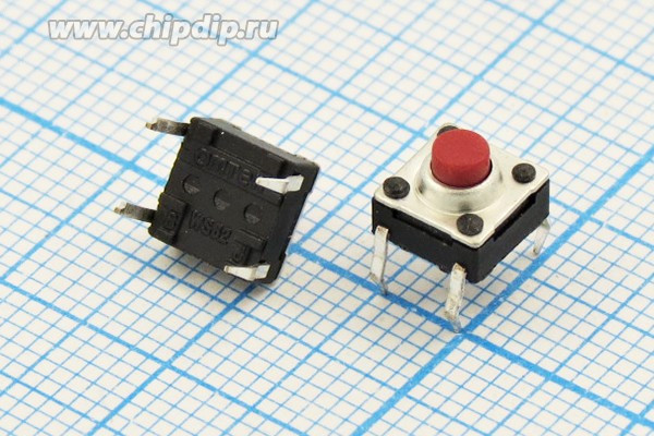 Тактовая кнопка, 6.2x 6.2x 5.0, алгоритм работы NO, WS6250