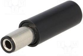 NES/J25B, Вилка, питания DC, "мама", 5,5/2,5мм, на провод, пайка, 1А, 12ВDC