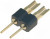 DS1004-02-1*23B, Вилка, IDC, PIN 2, прямой, 2,54мм, THT,пайка, 1x2, позолота