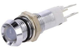 SWBE08214, Индикат.лампа: LED, вогнутый, красный/зеленый, 24-28ВDC, d8,2мм