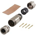 MSAS-04BFFC-SL7001, Разъем Кабеля, M Series, M12, Обжимное Гнездо, Прямой Монтаж на Кабель MSAS-04BFFC-SL7001, Разъем Кабеля, M Series, M12, Обжимное Гнездо, Прямой Монтаж на Кабель
