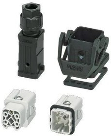 1424446, Heavy Duty Power Connectors HC-STA-A04PT- BWS-HT-M20-PLRBK 1424446, Heavy Duty Power Connectors HC-STA-A04PT- BWS-HT-M20-PLRBK