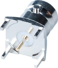 RND 205-00475, Connector, BNC, Brass, Socket, Straight, 50Ohm, Panel Mount, Crimp Terminal