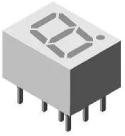 TDSG5160-MN, LED Displays &amp; Accessories 7-Seg Green 13 mm Common cathode