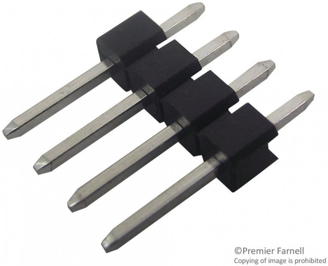 M20-9990446, Headers &amp; Wire Housings 04 SIL VERTICAL PIN HEADER TIN