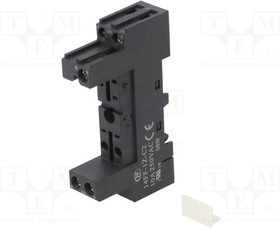 14FF-1Z-C2, Панелька, PIN: 5, 10А, 250ВAC, Монтаж: DIN,на панель, Серия: HF14FF