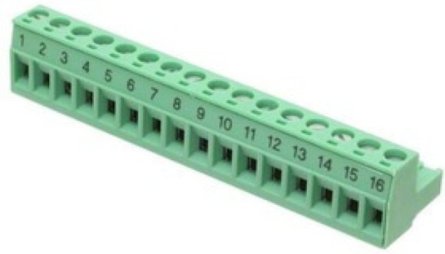 1857391, Pluggable Terminal Blocks 16 Pos 5.08mm pitch Plug 24-12 AWG Screw