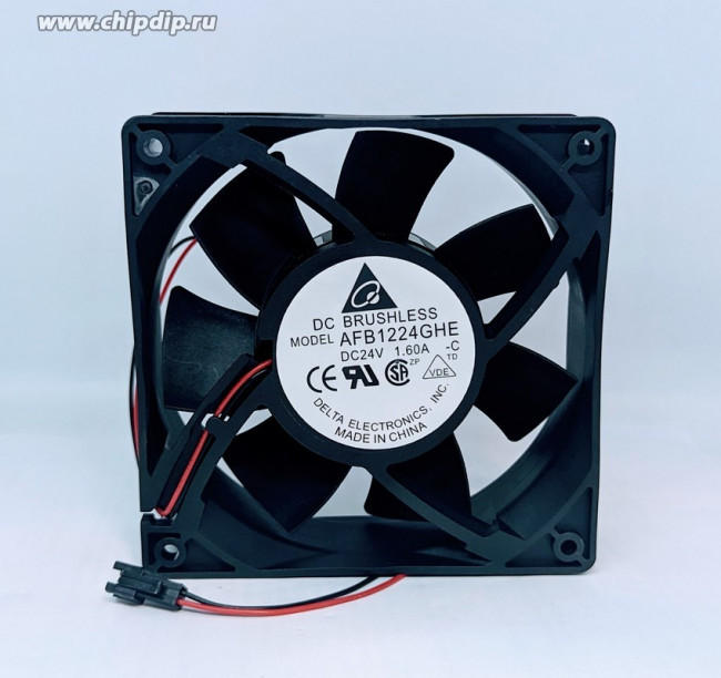 Вентилятор Delta Electronics AFB1224GHE DC 24v 1.6A 2pin 120x38