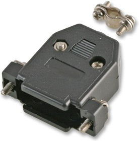 SH158-15BLK, Корпус разъема, Hood, D Sub Connectors, 15-сторонний, 180°, Корпус из Пластика