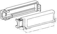 2-552496-1, D-Sub Tools &amp; Hardware STRAIN RELIEF CVR 64 90 Snap-On