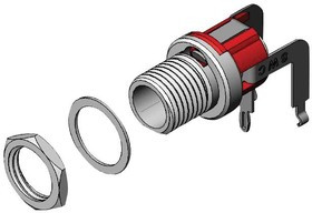 L721RA, DC POWER JACK, 5A, 30VDC, 2.1MM, THT