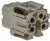 09 3432 216 04, Circular Connector, M12, Socket, Straight, Poles - 4, Solder, Panel Mount