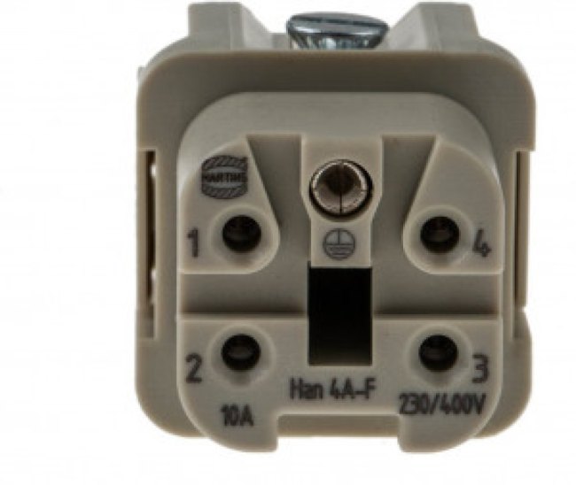 09 3432 216 04, Circular Connector, M12, Socket, Straight, Poles - 4, Solder, Panel Mount